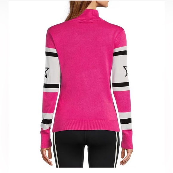 Apres Antonio Melani Hot Pink ski sweater small - Picture 2 of 5